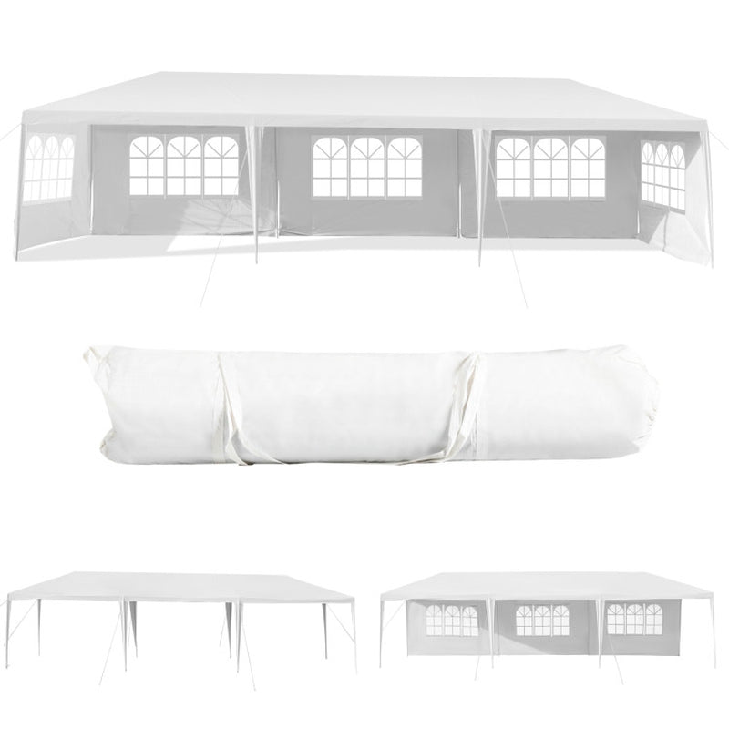 10 X 30 Feet Canopy Tent with 5 Removable Sidewalls for Party Wedding